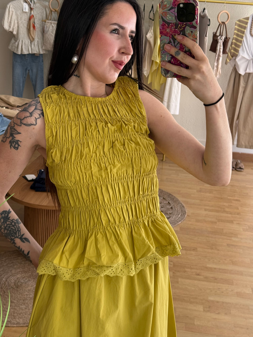 Blusa verde pistacho