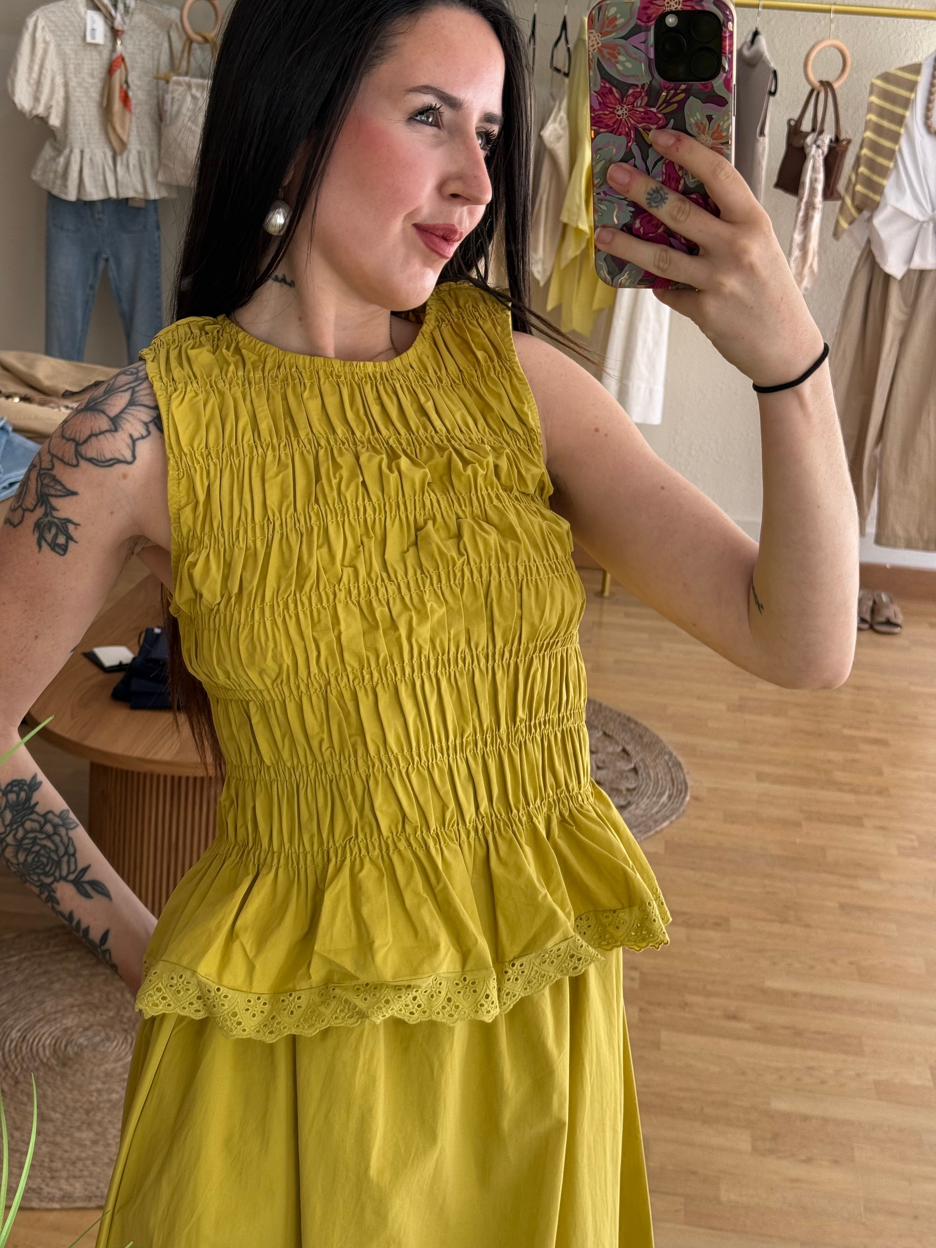 Blusa verde pistacho