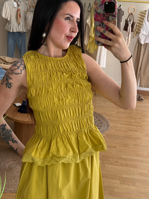 Blusa verde pistacho