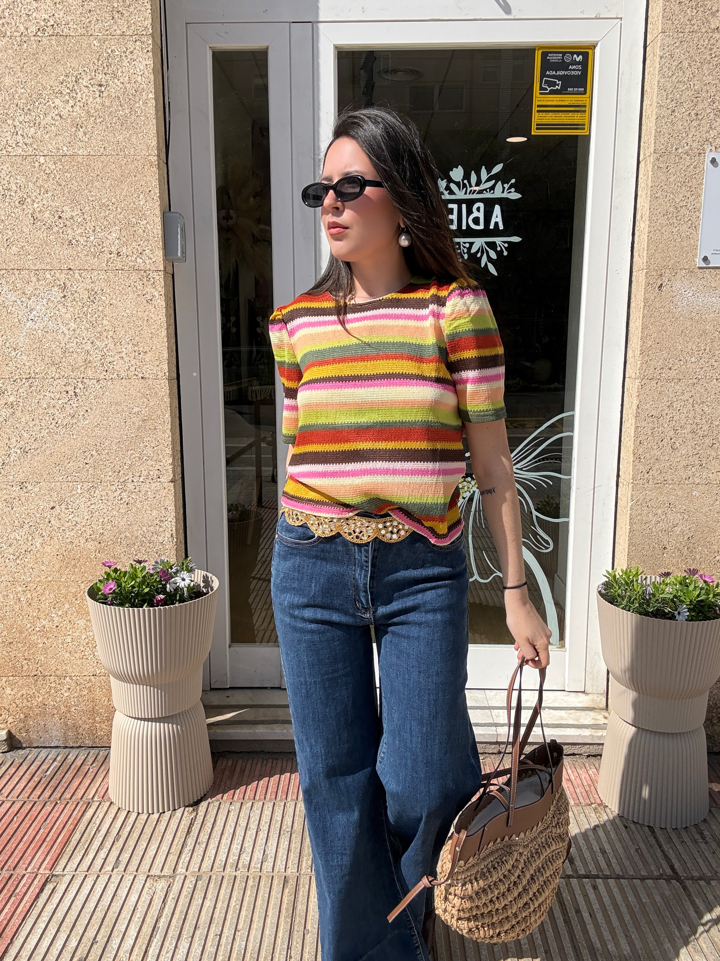 Camiseta multicolor