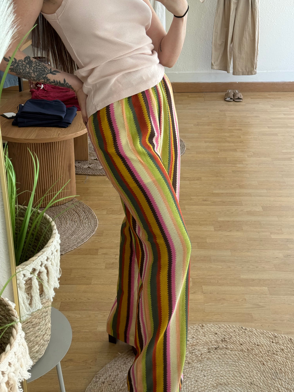 Pantalón multicolor