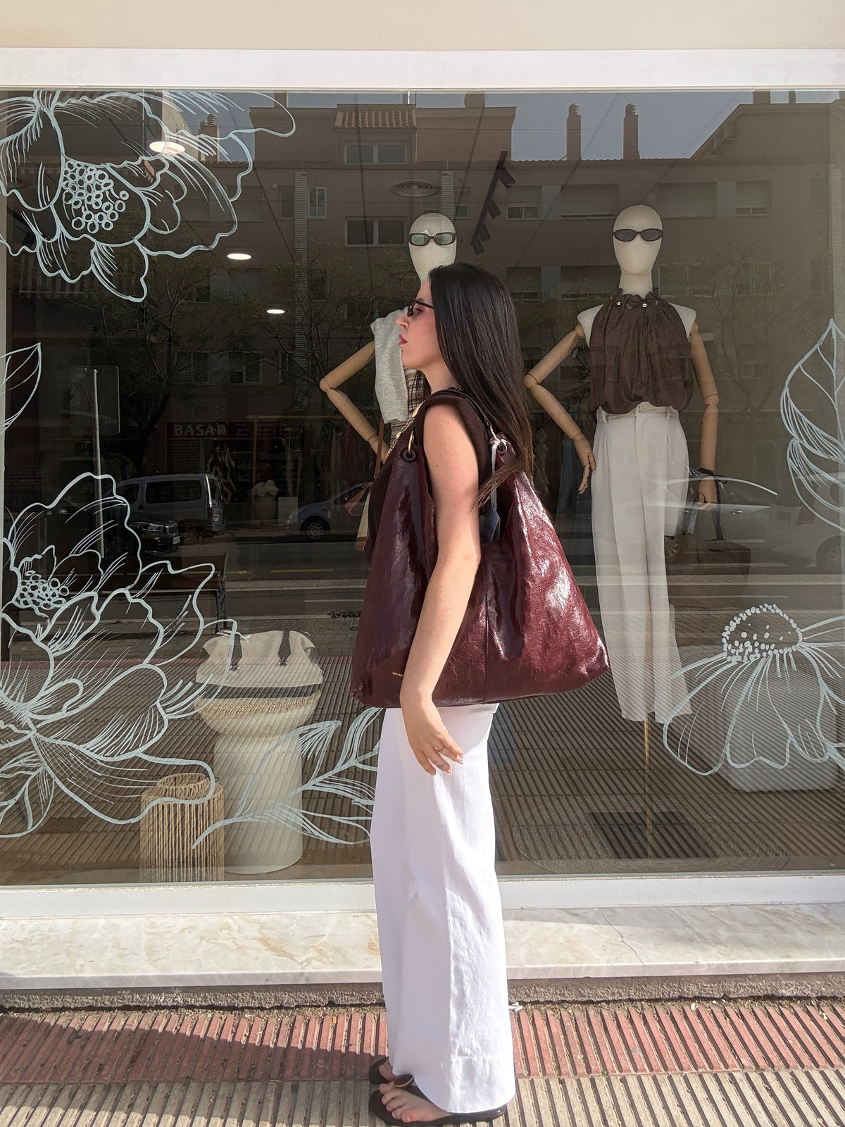 Bolso borgoña