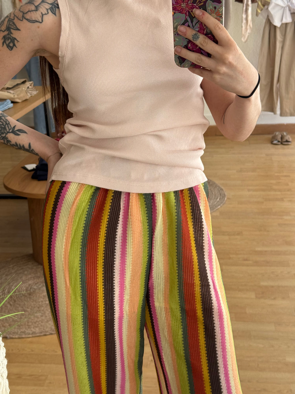 Pantalón multicolor