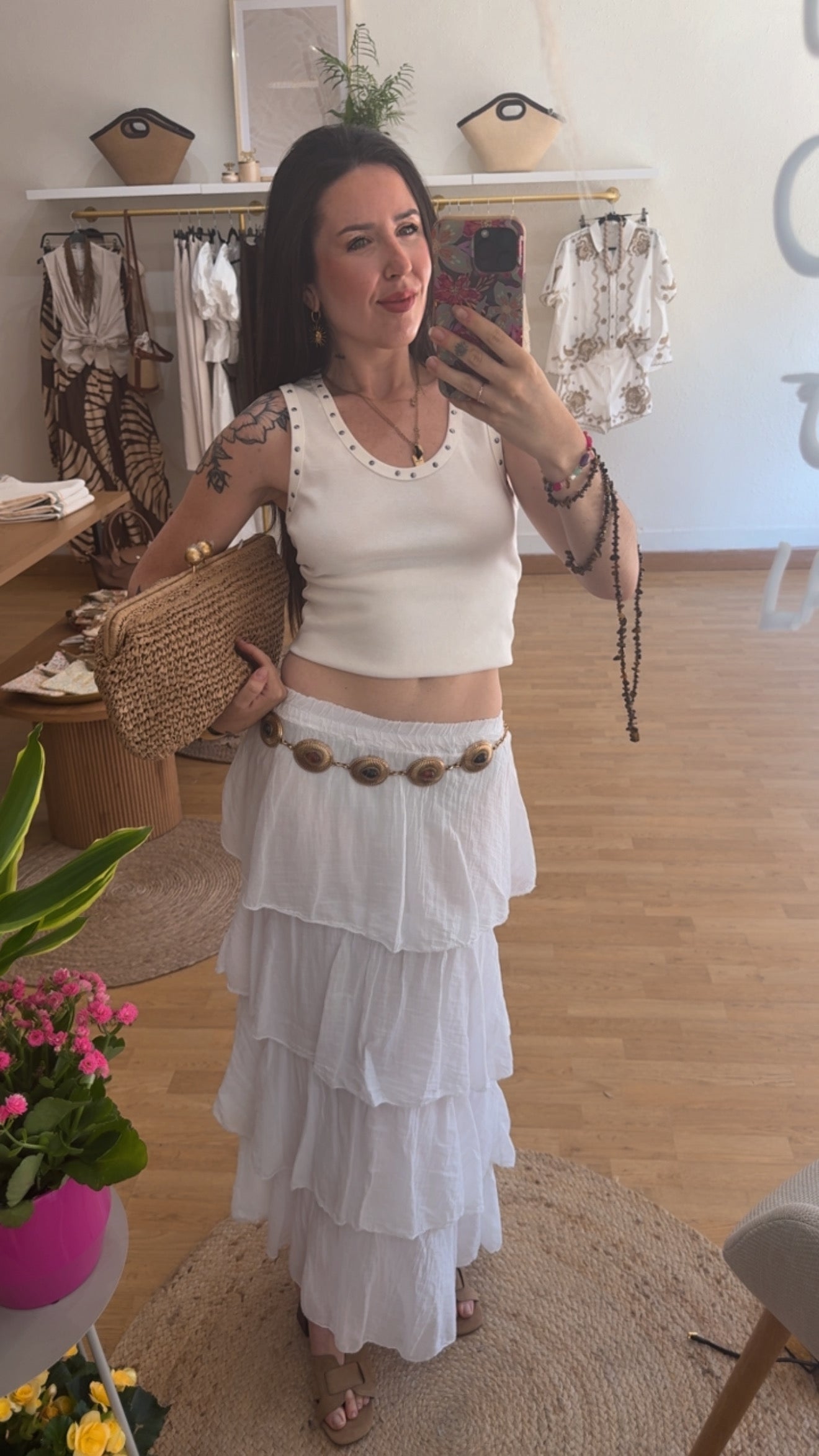 Falda volantes
