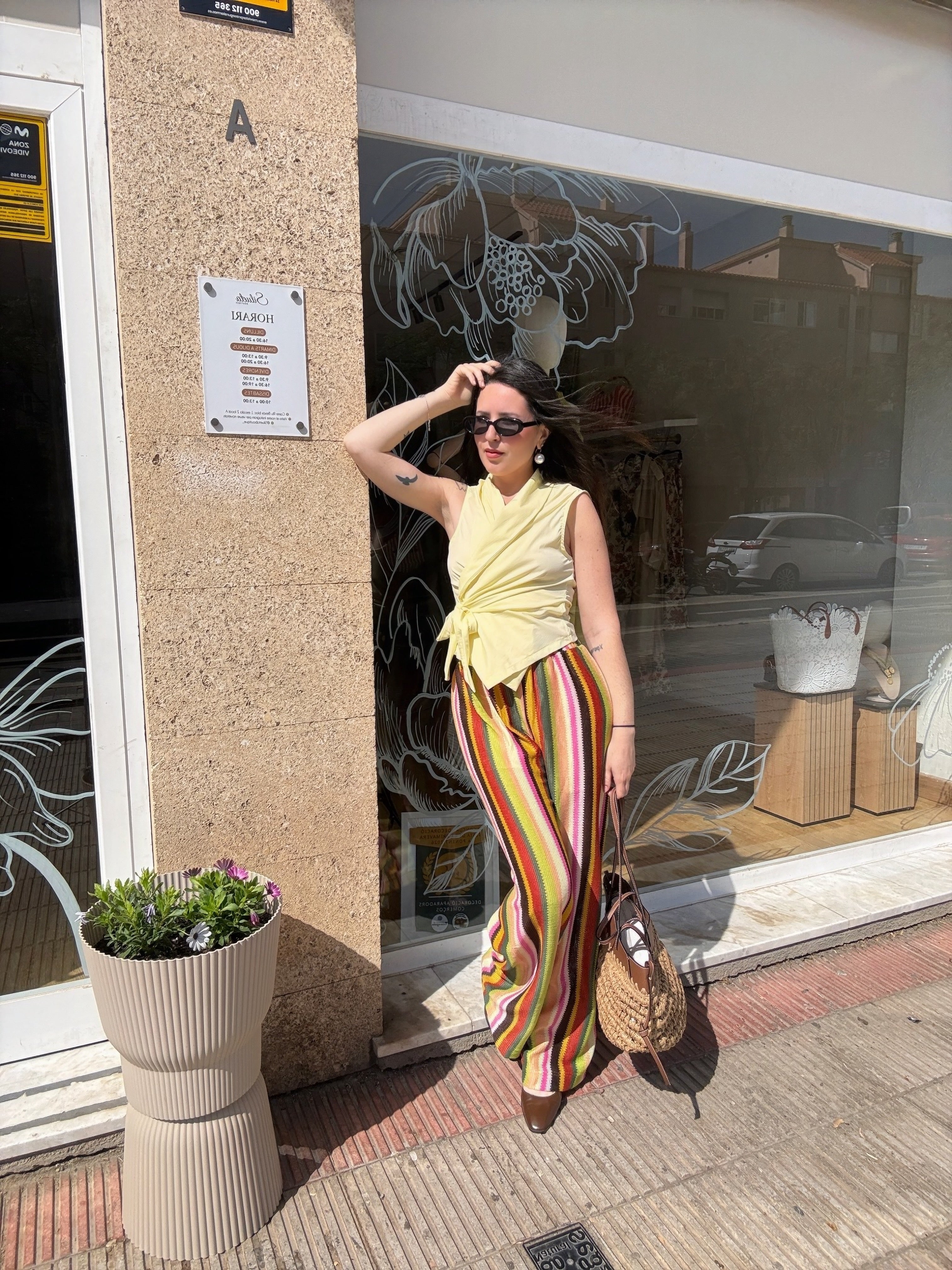 Pantalón multicolor