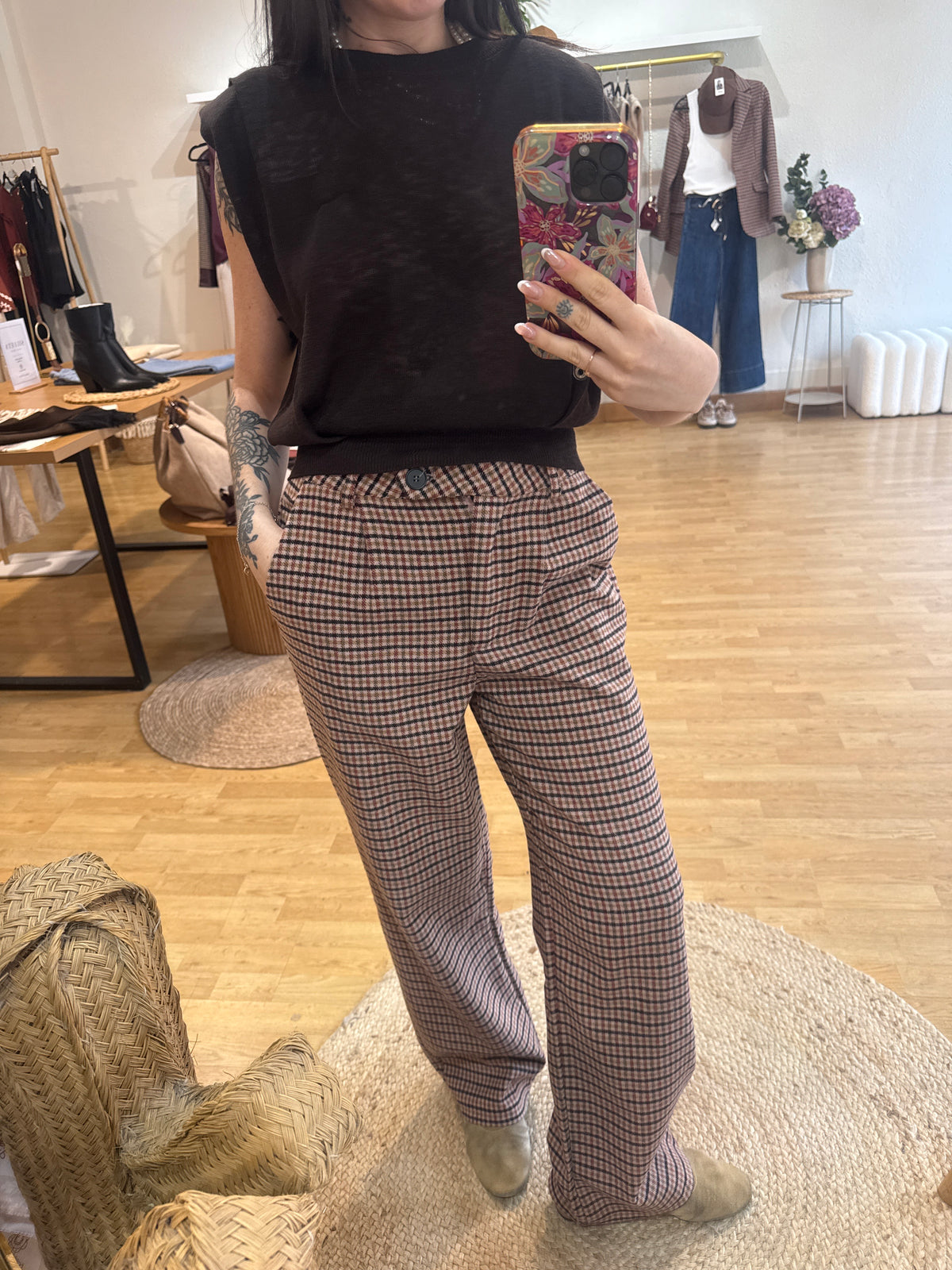 Pantalón cuadros
