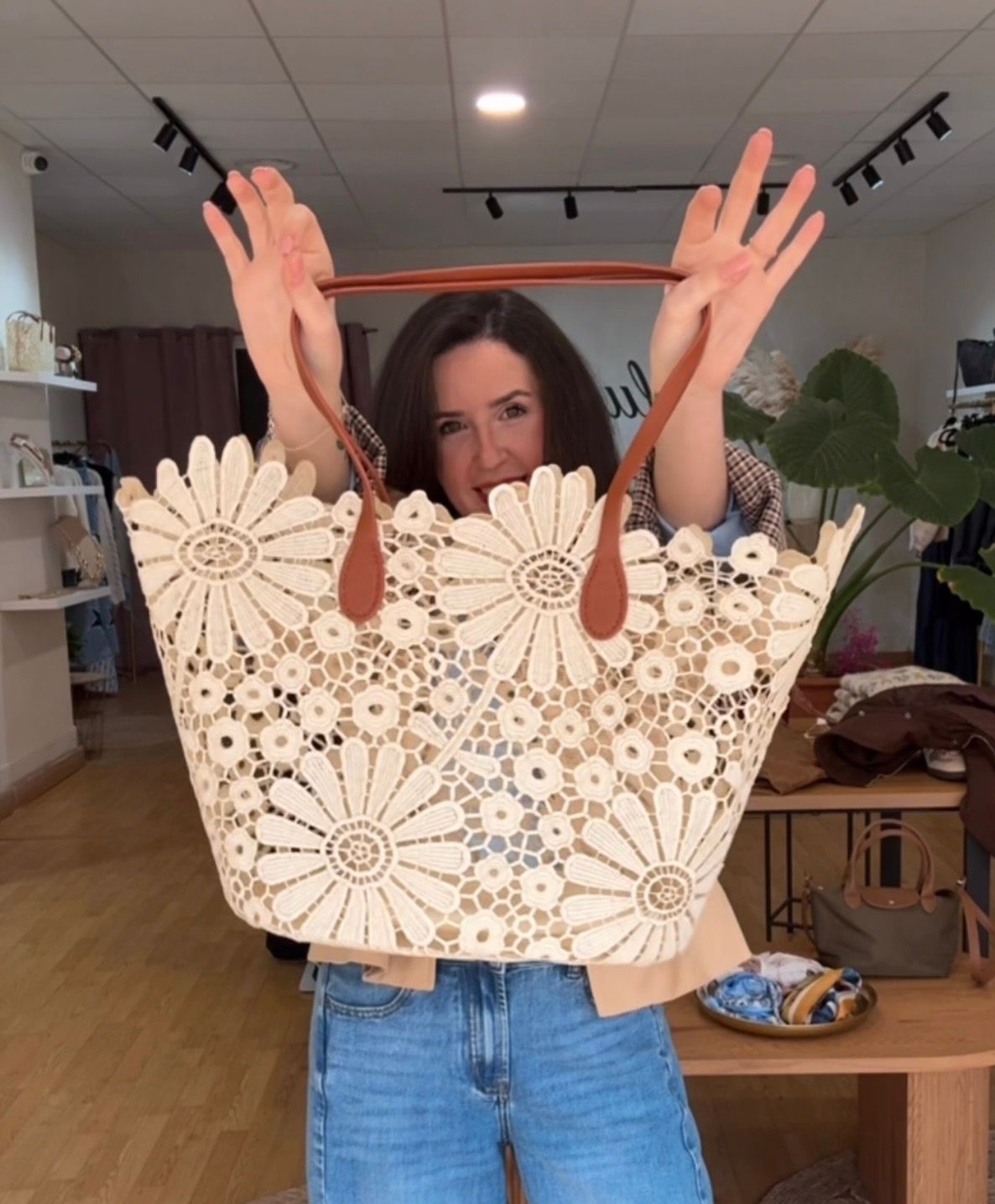 Capazo Floral Boho