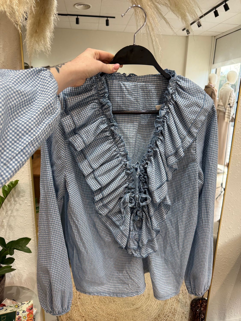 Blusa Volantes Vichy
