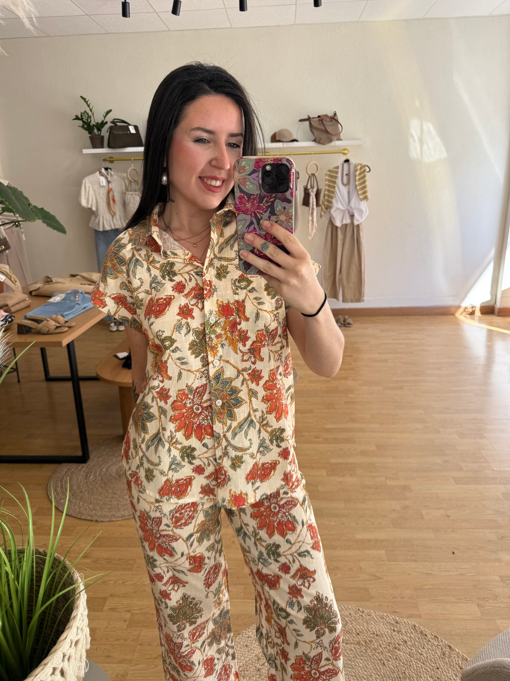 Camisa flores