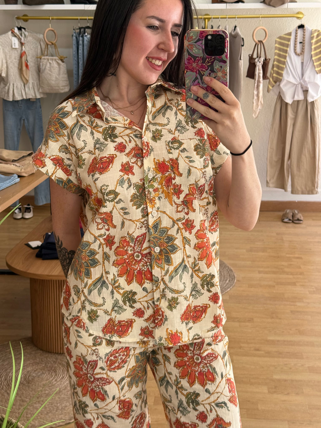 Camisa flores