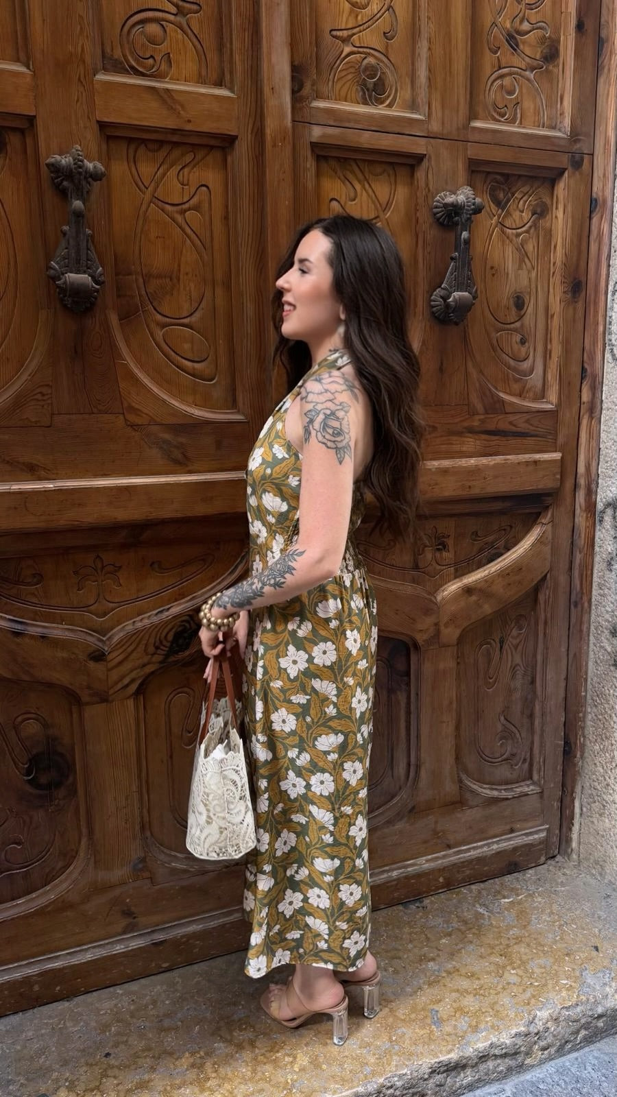 Vestido verde militar