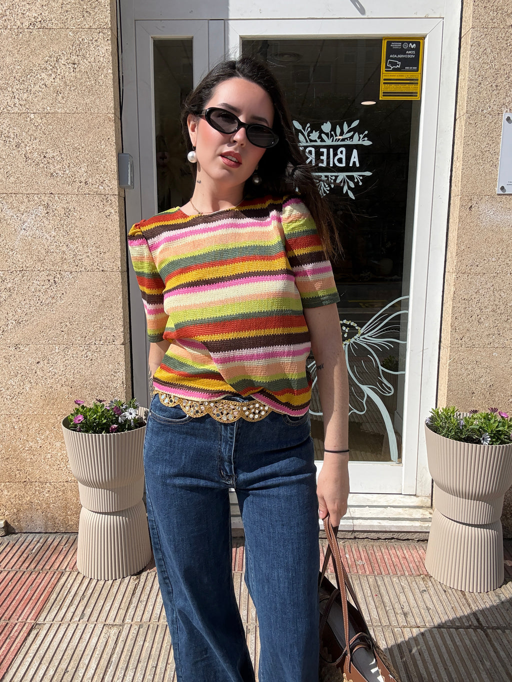 Camiseta multicolor