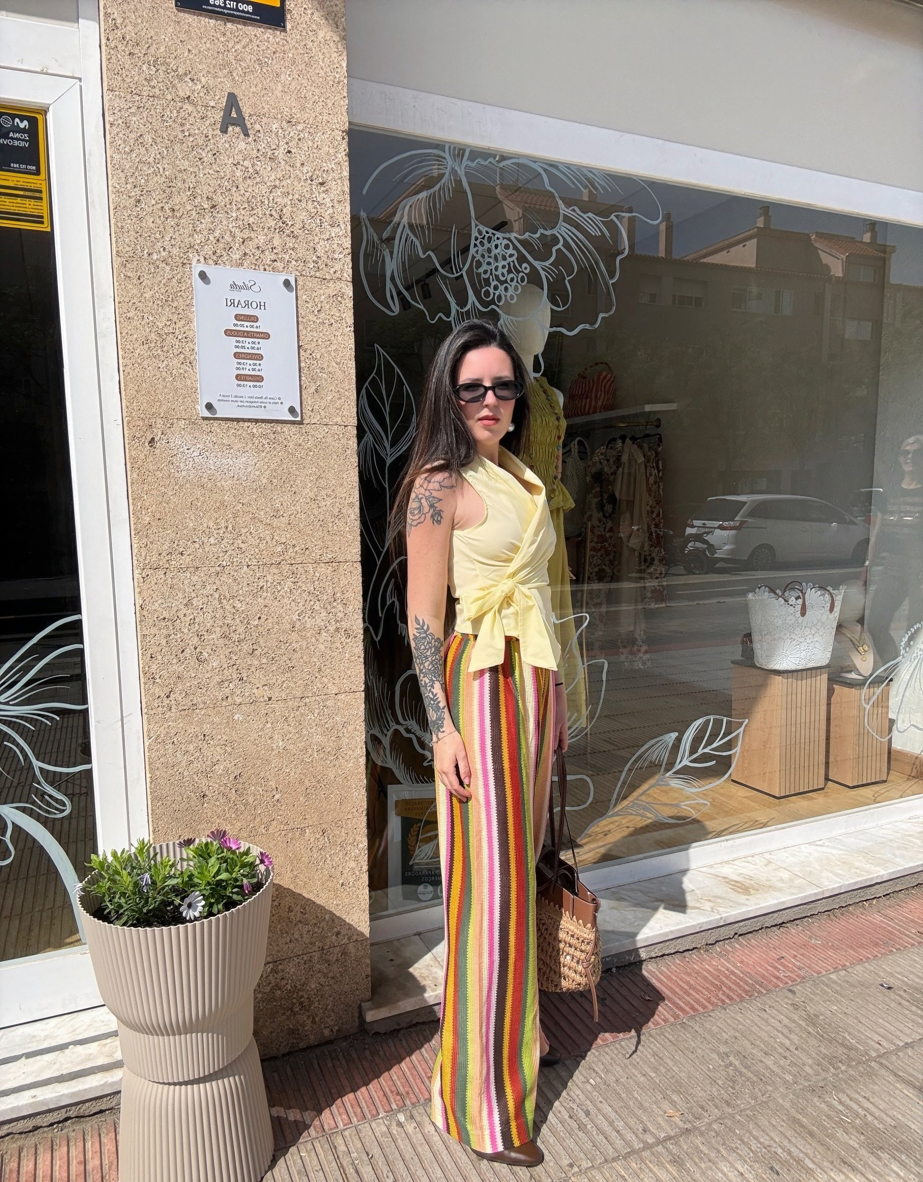 Pantalón multicolor
