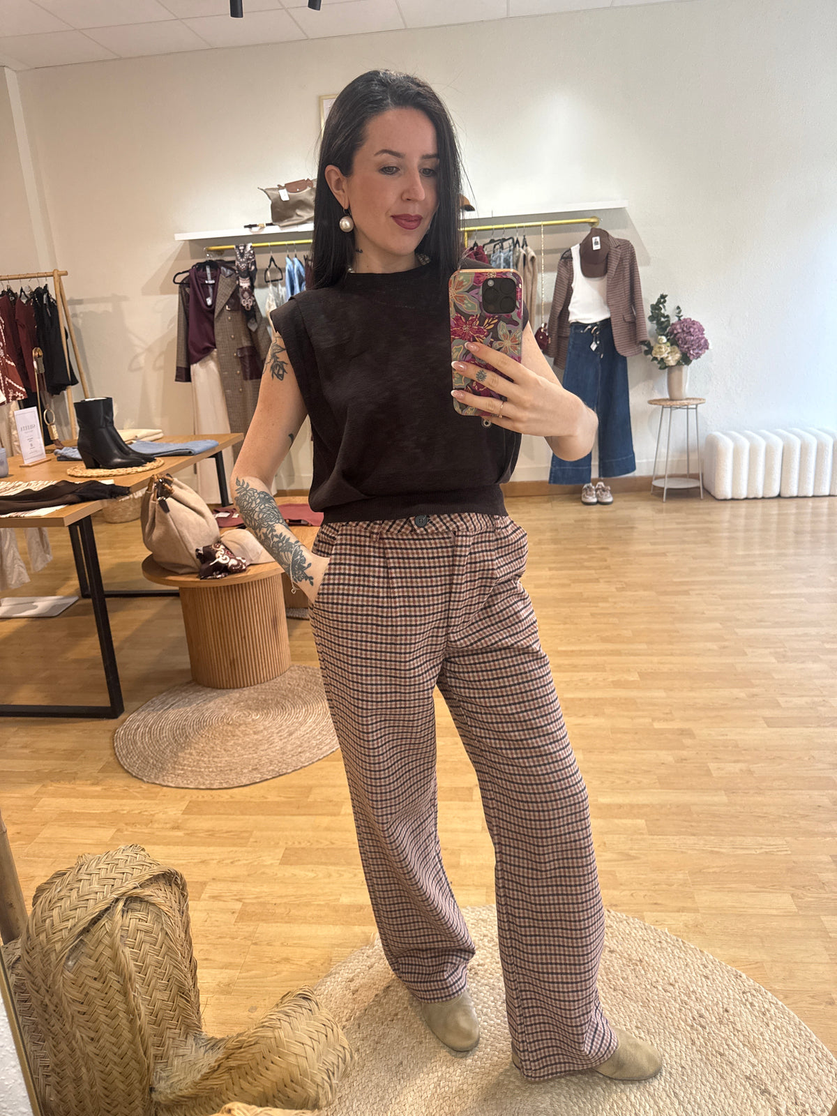 Pantalón cuadros