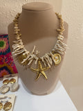 Collar coral estrella de mar