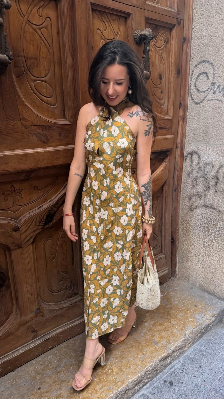 Vestido verde militar