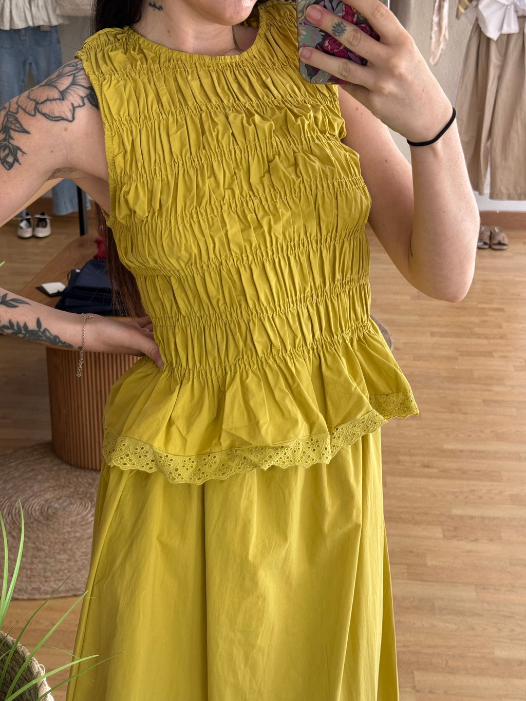 Blusa verde pistacho
